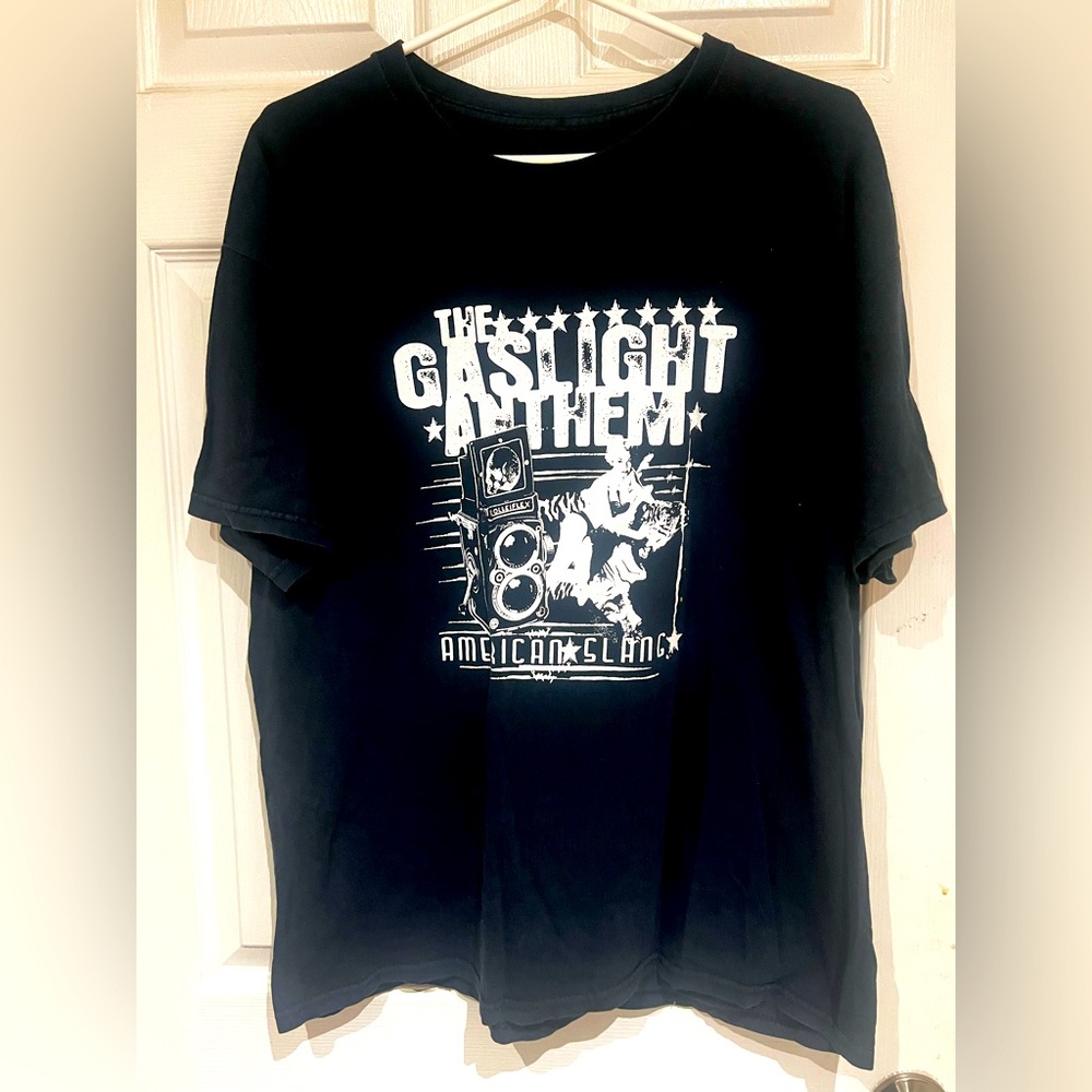 The Gaslight Anthem Black Graphic Band Concert T-Shirt
